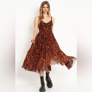Witching Hour Sheer Midaxi Dress